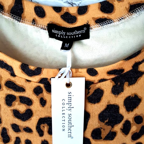 Simply Southern Sequin Dress LEOPARD - Picture 3 of 8